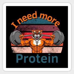 Protein Tiger Sticker